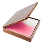 Álbum digital S-Line rosa en caja de madera con tapa